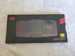 Redragon K503 Harpe2 PC Gaming Keyboard, RGB LED Backlit, Wired, Multimedia Keys - Picture 1 of 4