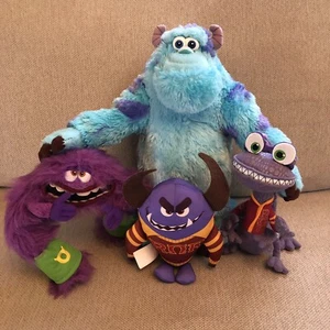 Disney Pixar Monsters University Inc Plush Lot of 4 Sully Randall Art Johnny - Picture 1 of 9