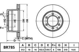 Bendix Ultimate 4WD Rear Brake Rotor for Toyota Landcruiser HZJ70RV, HZJ75RV, HZ - Picture 1 of 1
