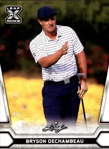 2021 Leaf Multisport #2 RC BRYSON DECHAMBEAU PGA GOLFEUR ROOKIE LIV Golf League - Photo 1 sur 2