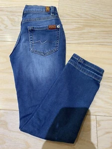 7 For All The Mankind Unisex Kids Jeans Size 7 - Picture 1 of 8