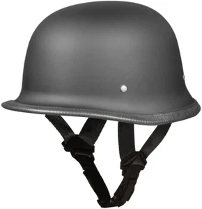 Half Shell German Motorcycle Helmet DOT Approved - Picture 1 of 9