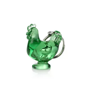 Gadget portachiavi forma gallina gallo pollo ovicolotori azienda agricola VERDE - Foto 1 di 1