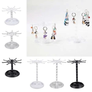 Rotating Jewelry Stand Rack Earrings Necklace Rings Display Organizer Holder - Picture 1 of 14