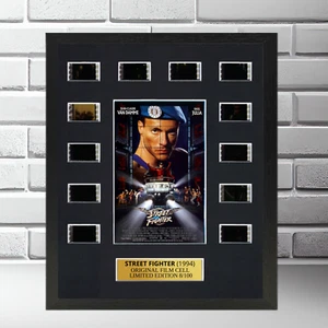 Street Fighter 1994 - Van Damme - Original Film Cell - Frame Wood Oak Display - Picture 1 of 9