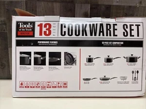 Tools of the Trade Nonstick 13-Pc. Cookware Set Stainless Steel - Picture 1 of 6
