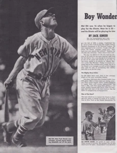 1942 Print WWII Magazine Article Mel Ott Boy Wonder Becomes Boss Baseball - Picture 1 of 4