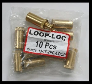 Loop-Loc Authentic Swimming Pool Safety Cover Brass Anchor 10 pcs, Free Shipping - Picture 1 of 1
