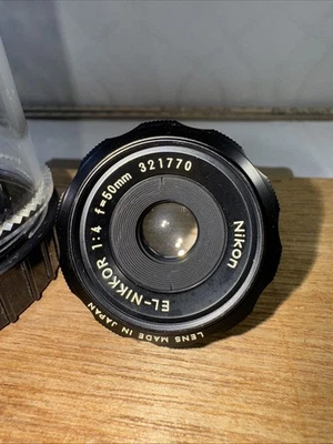 Lente ampliadora Nikon el-nikkor 50 mm F4 con estuche Foto 1 de 4