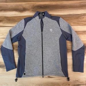 Greyson Golf Jacket Mens Medium Sequoia Lux Hybrid Full Zip Gray Activewear - Picture 1 of 9