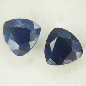 Natural Blue Sapphire 1.30 Ct Eye Clean Trillion Shape Loose Gemstones - Picture 1 of 3