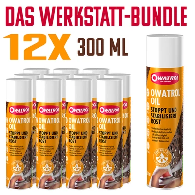 OWATROL Öl OIL Spray - 12 x 300ml Grundierung Rostumwandler Korrosionsschutz - Bild 1 von 4