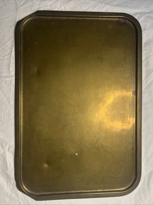 "Antigua bandeja para servir Samovar rectangular de latón soviético ruso 22,25"" x 15,25""" Foto 1 de 4