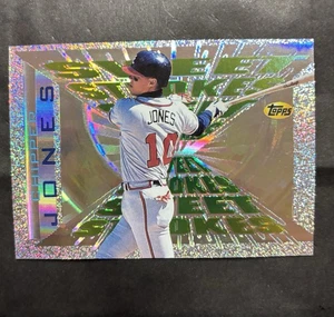 1996 Topps Sweet Strokes #SS8 Chipper Jones Baseball Braves - Picture 1 of 2