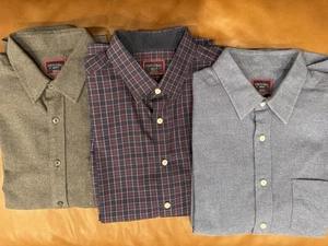 3er Pack Untuckit Hemd Herren Medium Regular Fit Langarm Top Zustand - Bild 1 von 6