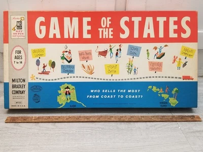 Vintage Milton Bradley 1960 Family Board Game of the States Complete United USA - Image 1 of 4
