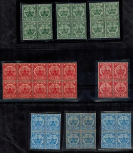 Bermuda 1908-10 Dock Yard Issues in BLOCKS SG 36, 38, 41 MOG NH GEM CV L1000++ - Picture 1 of 2