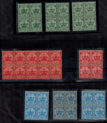 Bermuda 1908-10 Dock Yard Issues in BLOCKS SG 36, 38, 41 MOG NH GEM CV L1000++ - Image 1 of 2