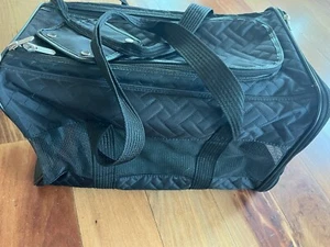 Sherpa Original Deluxe Dog or Cat Carrier, Large Black 19" L x 12" W x 12" H - Picture 1 of 7