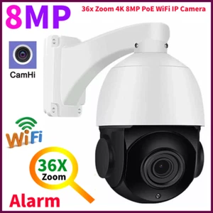 Camhi 36x Zoom 4K 8MP PoE WiFi Humanoid Tracking SD Card MIC PTZ Speed IP Camera - Picture 1 of 15