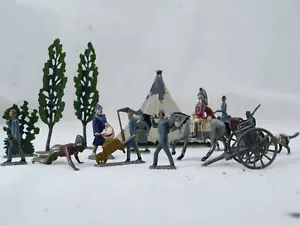 Lot de soldats campement ancien arbres chien canon guerre 14/18 - Imagen 1 de 12