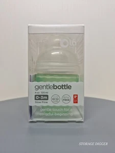 NEW Gentle Baby Bottle 4oz Mint Anti-Colic BPA-Free 100% Non-Toxic Silicone 0-3m - Picture 1 of 8