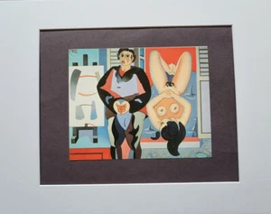 Litografía Jean Helion "The Wrong Way" color offset mate 1991 - Imagen 1 de 2