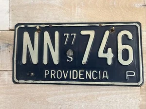 Vintage 1977 CHILE Providencia License Plate - Picture 1 of 2