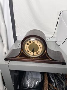 Vtg Plymouth Mantle Tambour Clock By Seth Thomas Clock Company 1930s