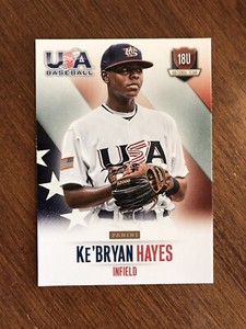 Ke'Bryan Hayes 2014 USA Baseball Box Set #38 Pittsburgh Pirates 18U National