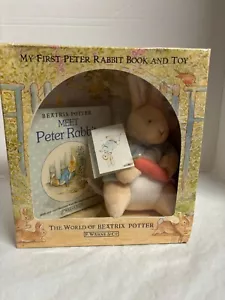 My First Peter Rabbit Plush & Book by Beatrix Potter New in Box Very Cute - Imagen 1 de 6