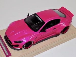 1/18 AB Models Maserati Granturismo Liberty walk Flash Pink Wheels Alcantara - Picture 1 of 8