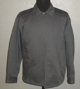 Men's Large Red Kap Quilted Lined Full Zip Mechanic Work Jacket - Picture 1 of 8