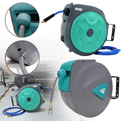 Druckluftschlauch Aufroller Schlauchtrommel Automatik 10m 15m 20m 30m Schlauch - Bild 1 von 4