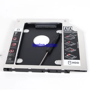 2nd HDD Caddy 9.5mm 2.5" SATA Hard Drive Adapter For Laptop Universal CD/DVD-ROM - Picture 1 of 7