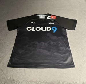 PUMA CLOUD 9 Game Day Jersey eSports team Shirt Mens Large Polyester Grey 4/20 - Picture 1 of 23
