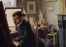 Felix Vallotton A3 Photo felix jasinski in his printmaking studio 1887
