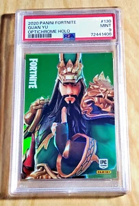 2020 Panini Fortnite GUAN YU #130 Optichrome Holo Foil PSA 9 Mint - Picture 1 of 2