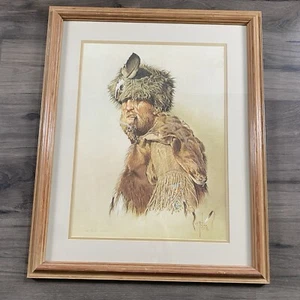 Bob Moline Pelzfänger 1981 Lithographie signiert Limited Edition #206/975 gerahmt - Bild 1 von 22