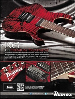 Ibanez Premium Treatment RG 7-string guitar advertisement 2012 ad print 3C - Image 1 of 3
