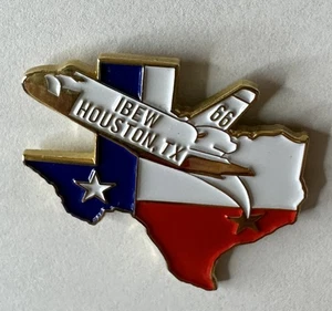 IBEW Lapel Pin Local 66 Houston, TX - Picture 1 of 1