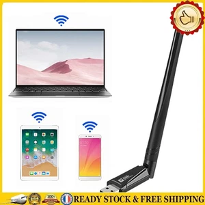 WiFi 6 USB Adapter 900Mbps Dual Band 2.4G&5GHz USB Dongle Receiver Network Card - Bild 1 von 12