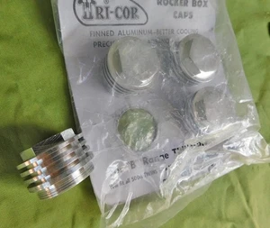 VINTAGE TRI-COR TRIUMPH MOTORCYCLE CUSTOM VALVE/ROCKER CAPS 650/500 PRE UNIT NOS - Bild 1 von 4