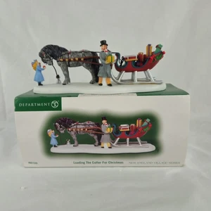 Dept 56 New England Village Loading The Cutter For Christmas 807249 RARE - Picture 1 of 15