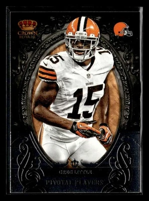 2012 Panini Crown Royale #3 Greg Little Pivotal Players Card Cleveland Browns - Image 1 of 2