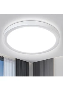 Lámpara de Techo Baño 30cm,Impermeable IP54,24W 2800LM,5000K Luz de Día Blanca - Imagen 1 de 9