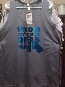 From My Cold Dead Hand Blue Foil unisex Tank Boat Kayak SUP Paddle Surf Sport - Foto 1 di 1