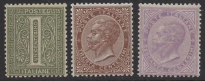 Regno 1863-65 - Em. De La Rue 1-30-60 cent. Torino - Nuovi Gomma Integra MNH** - Foto 1 di 2