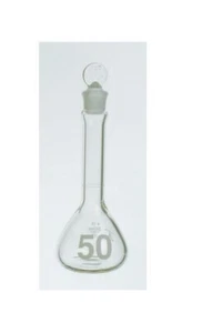 KIMBLE 92812G-50 , KIMAX, Heavy duty volumetric, 50ml flask with glass stopper - Picture 1 of 1