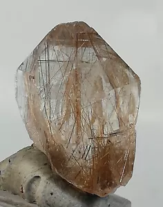 31 KARAT ROTER SAGENIT RUTIL EINSCHLUSS NATÜRLICHER QUARZ KRISTALL PAKISTAN, (ZP-3), - Bild 1 von 16